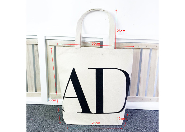 Personalized Shopping Canvas Bag SGS Certification Durable For Promotions
