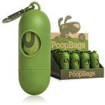 Biodegradable Pet Waste Bags With Dispenser , PLA Compostable Dog Poop Bags