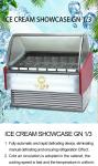 Ice Cream Showcase 2200W Air Cooled Refrigeration Equipment -18~-22.C