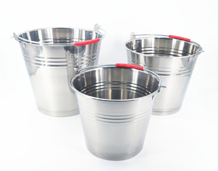 10L Stainless Steel Wine Ice Bucket Two Handle Wine Bottle Chiller Bucket