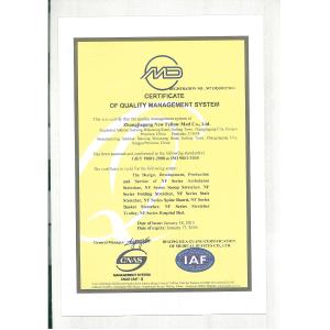Zhangjiagang New Fellow Med Co., Ltd. Certifications