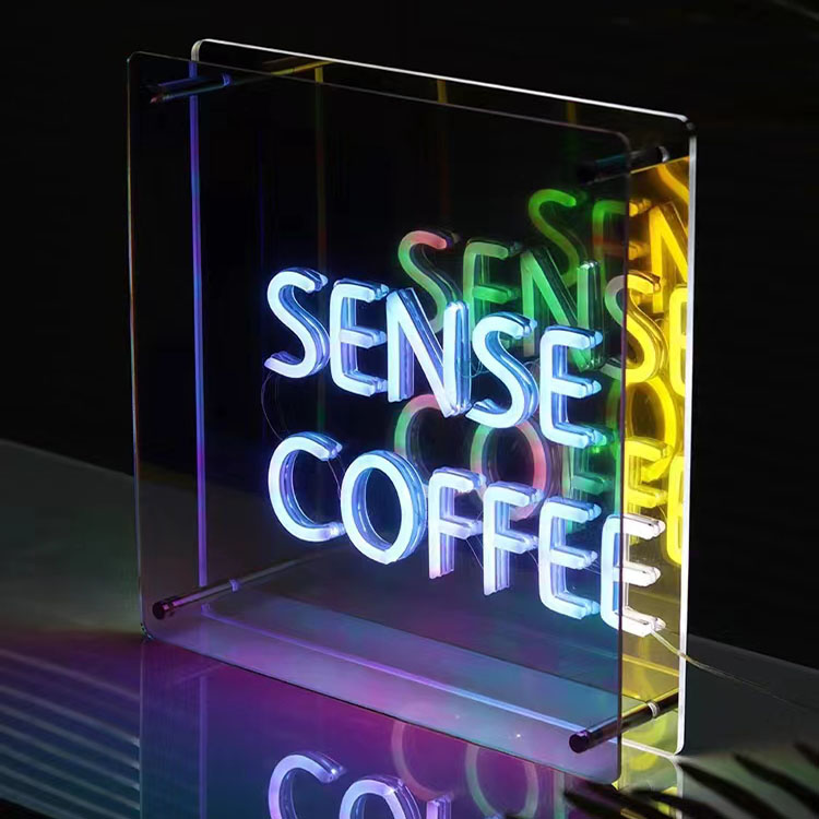 Customized Neon Infinity 3D LED Optical Illusion Floor Mirror Elevate Your Home Decor
