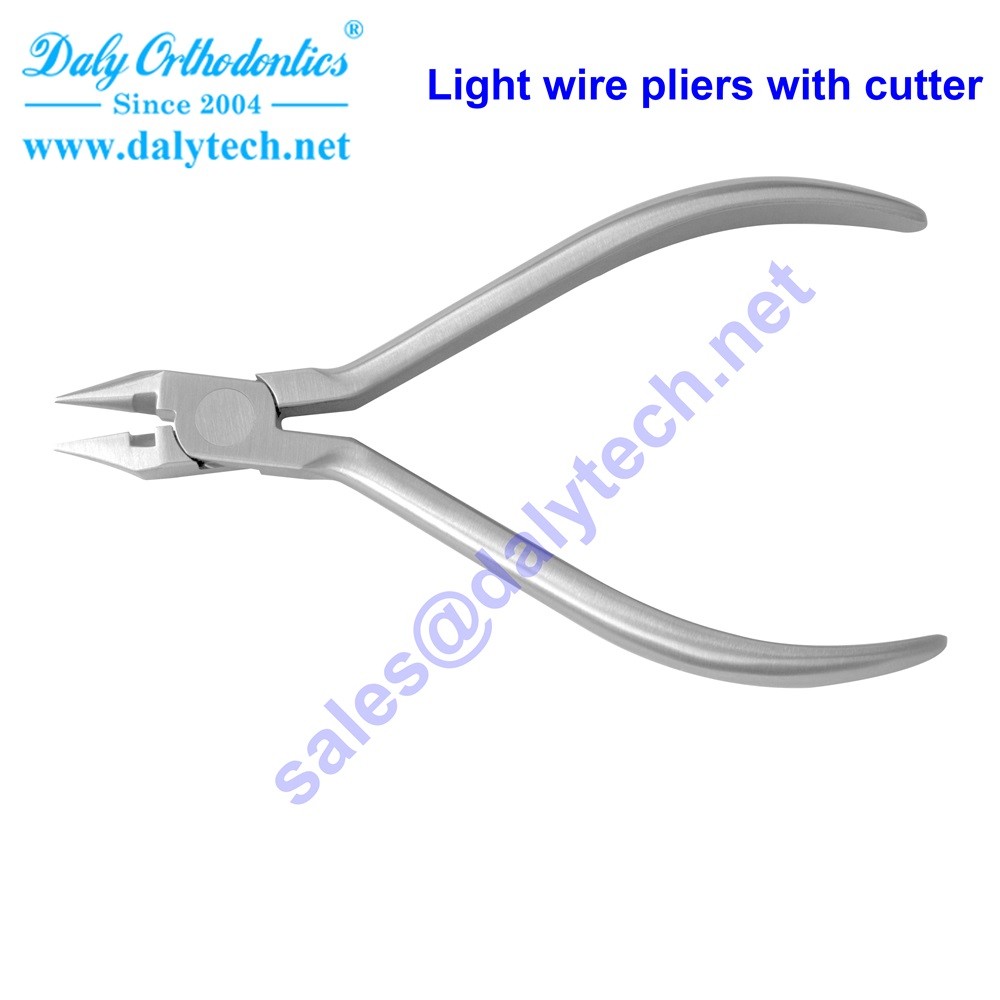 Light wire pliers with cutter from dental instruments manufacturers