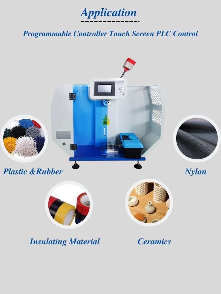 ISO179 Color Touch Screen Charpy Impact Testing Machine for Plastic and Rubber