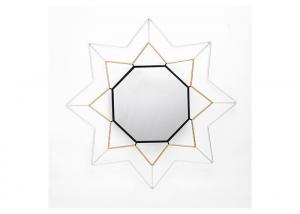 Wholesale Modern Hexagonal Mirror Home Collection Star Metal Framed Wall Decorative Mirror from china suppliers