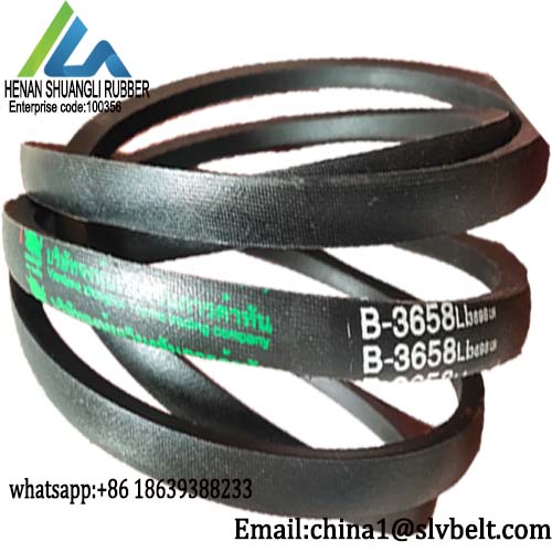 Vulcanized Rubber Conveyor V Belt Type B Wrapped 266'' 276'' For Heavy Equipment