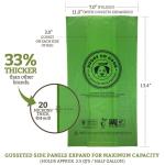 Large Biodegradable Dog Poop Bags Leak Proof High Toughness With Dispenser