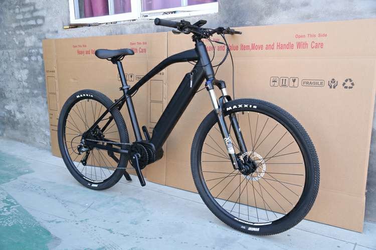 Mid Drive Electric Mountain Bike Long Range 29" 36v 250w 14Ah Torque Sensitive Sensor