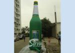 Outdoor 5 meters high inflatable beer bottle with LED light available for