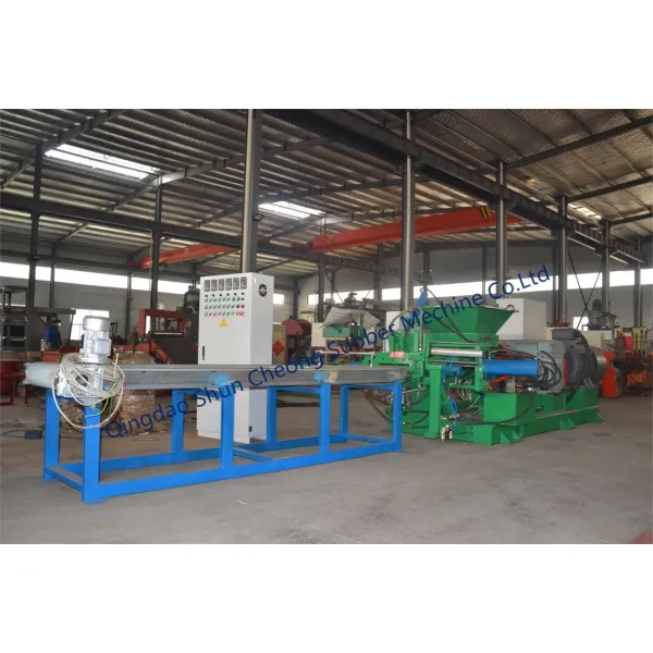 Two Rotor Force Feeding Rubber Stainer Extruder / Rubber Filtering Machine