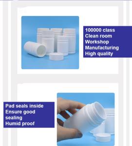 Wholesale 30ml 50ml 100ml White PE Empty Plastic Vitamin Capsule Supplement Healthcare tablet Medicine Capsule Pill Bottles from china suppliers
