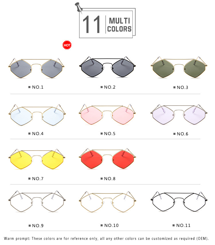 Diamond Women Men Retro Outdoor Metal Frame Sunglasses UV400