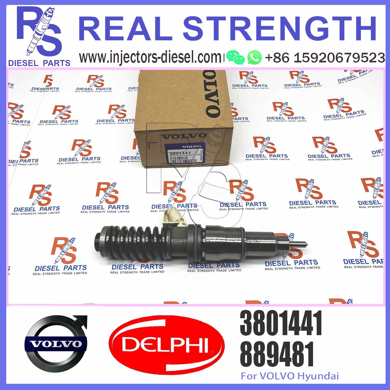 Common Rail Fuel Injector Assembly 21586298 BEBE4C17001 3801441 for V-O-L-V PENTA