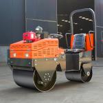 Road Construction Double Drum Roller 850kg Impact Compactors with 45L Water Tank