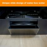 Vertical Freestanding Drinks Cabinet Dark Brown Wood Wine Cooler Fridge