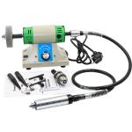 480W Table Top Grinder Polisher Jewelry Lathe Machine Grinder Variable Speed
