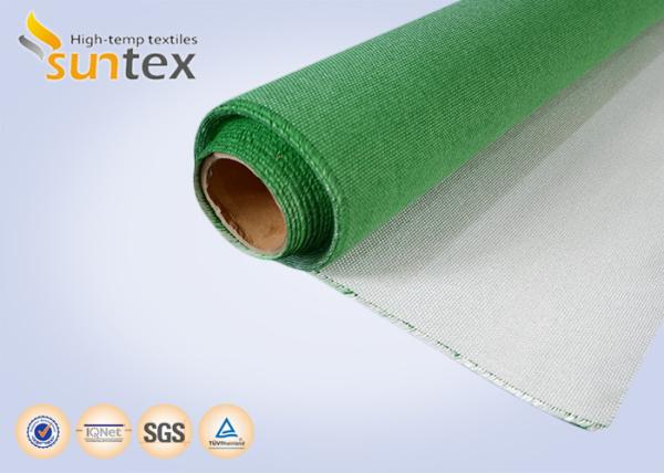 Fire Resistant Fiber Glass Fabric Water And Oil Resistant PU Coated Fabric For