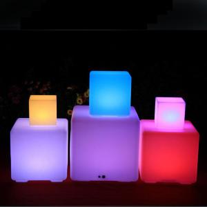 Buy cheap 40cm Outdoor LED Cube Light Stools Rechargeable Wireless For Events from wholesalers