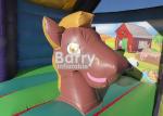 Commercial Children Inflatable Farm Theme Bounce House Combo With Slide For Kids