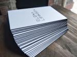 Premium Letterpress Painted Edge Business Cards , Construction Business Cards
