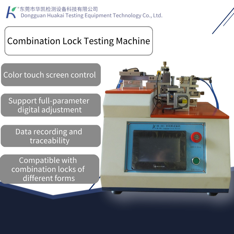 Touch-Screen Controlled Luggage Combination Lock Tester Code Error and Error Probability Testing Equipment for Combination Locks