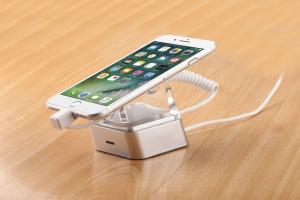 Wholesale COMER Anti-Theft hp Counter Display Stand security acrylic stand holder for mobile phone accessories stores from china suppliers