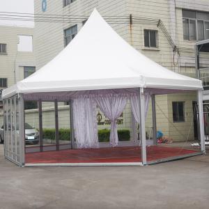 Wholesale Arab Hexagon Marquee Tent Glass Wall Party Wind Resisant Structure from china suppliers