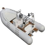 Marine Equipment RIB 480D Rigid Fiberglass Inflatable with Outboard Motor