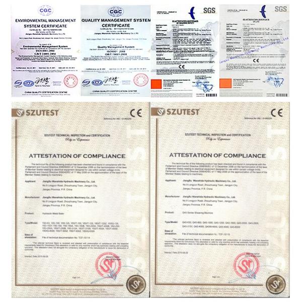 PLC Auto Control Gantry Shear Q43L-5000 Scrap Metal Cutting Machine