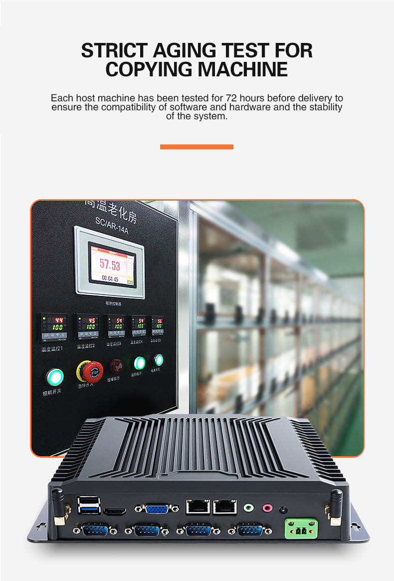 Dual Port I3 I5 I7 Rugged Windows 10 Fanless Industrial PC