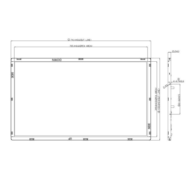Boe 31.5 Inch 1366*768 RGB V320WX1 TFT LCD TV Multimedia HD Free Viewing Angle