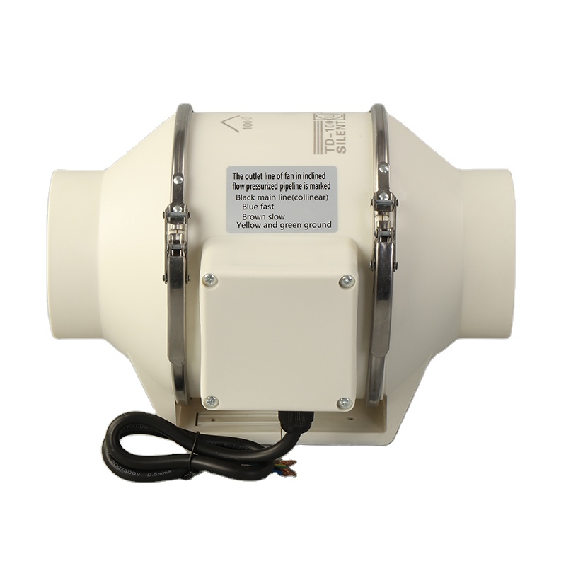 SAA Certified 4 Inch In-line Duct Fan for Customized Logo in Hydroponic Greenhouse