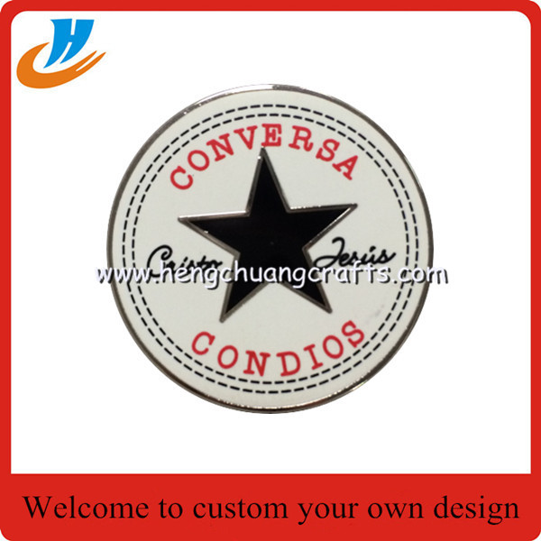 Custom Luggage buckle badge,enamel pin badge with gold plated