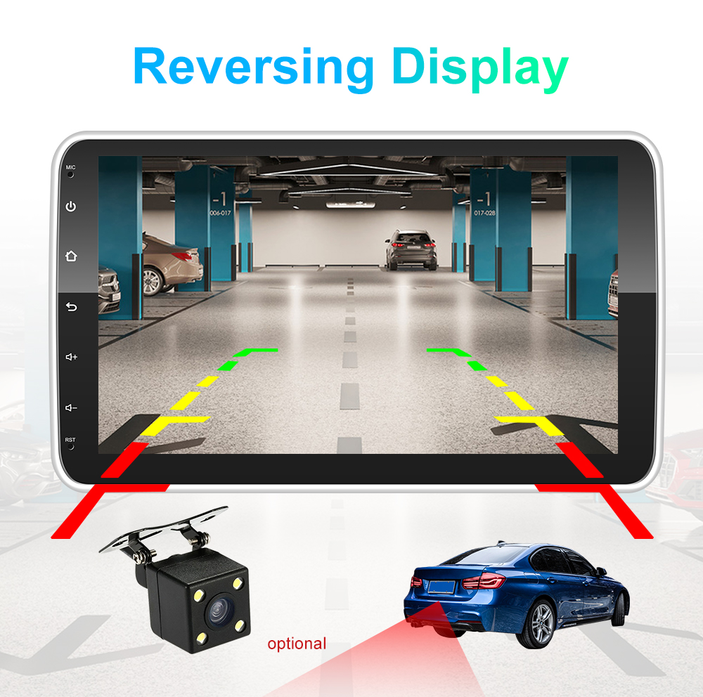1DIN 4G Wifi Android 10inch FM RDS Bluetooth WiFi GPS Car Radio with OLED Screen