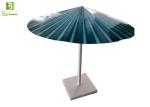 Merchandising Metal Retail Display Stands Advertisement Paper Folding Umbrella