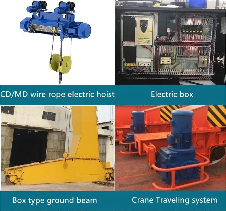 Outdoor Plant 20T L Shape Box Hook Hydraulic Gantry Crane