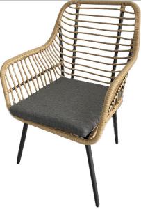 Wholesale Polyester Rope Garden Rattan Chair Steel Wicker Cushion Sofa from china suppliers