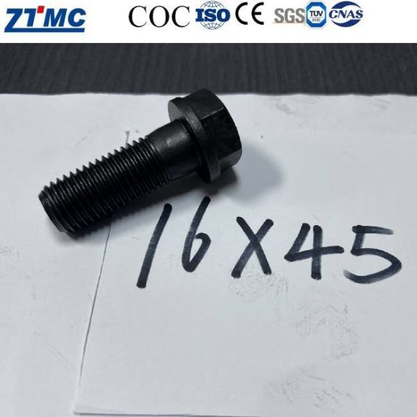 16x60 Excavator Sprocket Track Bolt, Heavy Duty Undercarriage Bolt for Construction Machinery