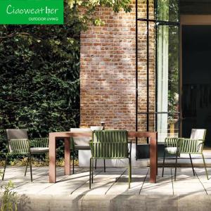 Wholesale NO Folded Woven Rope Rattan Chair and Aluminum Outdoor Dining Set for Home or Restaurant from china suppliers