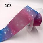 50 yards / piece Gift Packing Materials Gradient Effect Polyester Satin Ribbon