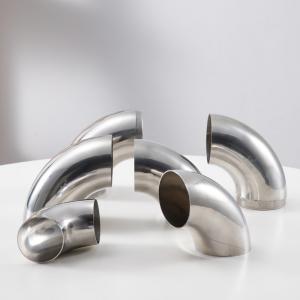 Wholesale 304 Stainless Steel Mirror Polished Sanitary Seamless Welded Elbow 90 ° Water Pipe Fittings from china suppliers