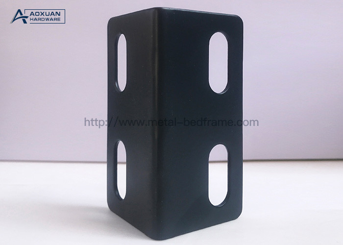 Matte Black Powder Coated Small Bed Frame Connectors