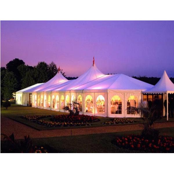 Custom UV Printing Large Outdoor Tent Canopy Galvanized Frame For Events Trade Show Activities