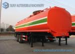 Dilute Hydrochloric Acid 35000 L Chemical Liquid Tank Trailer 3 Axles