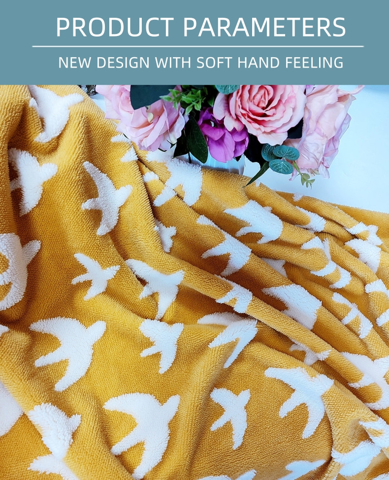 Jacquard Shu Velveteen Fabric 300gsm For Coat Sofa Cover 100% Polyester Plush Fleece Fabric