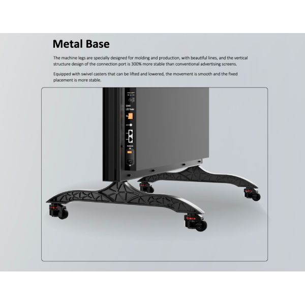 Customized Vertical Digital Foldable LED Screen Touch Poster Display Screen