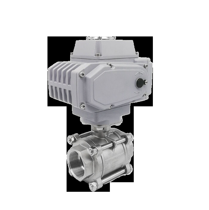Electric Threaded Titanium Ball Valve for Chemical Processing Applications
