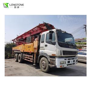Wholesale 25m 30m 35m 38m 45m 50m Boom Pump Truck Mounted Concrete Mixer And Pump from china suppliers