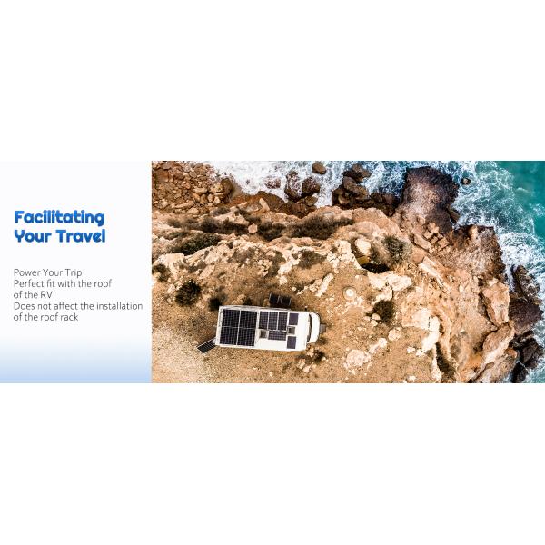 Monocrystalline PV Rigid Solar Panel Cell 12V 180W Compact