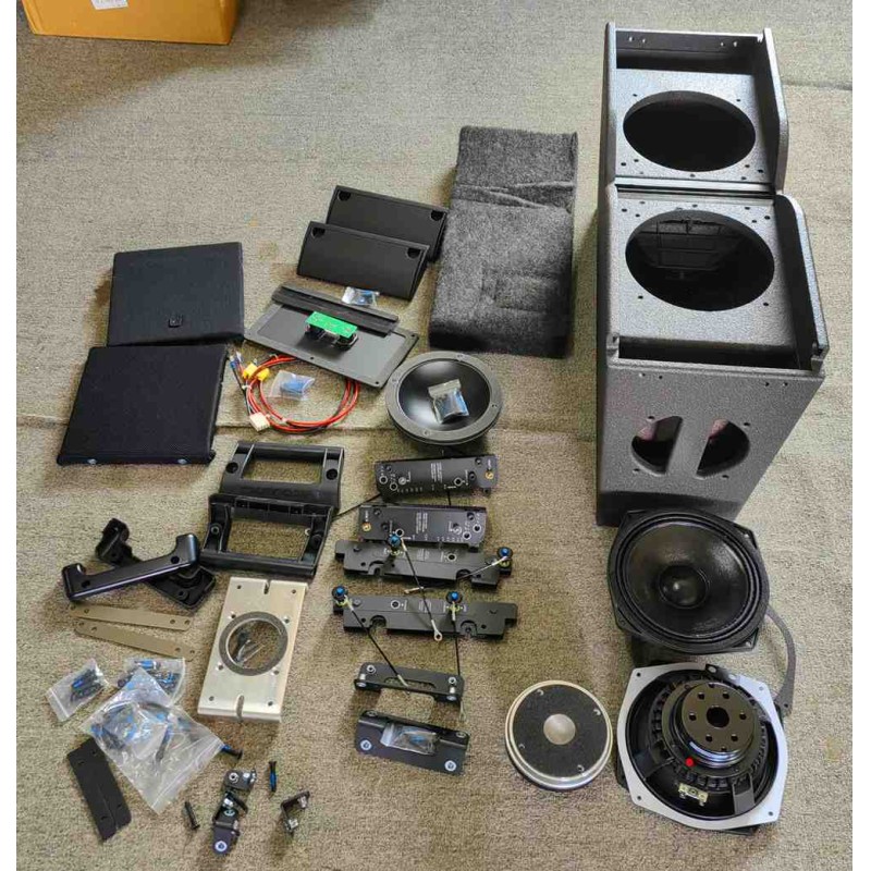 double 8 inch 2 way portable line array 450w neodymium audio speaker